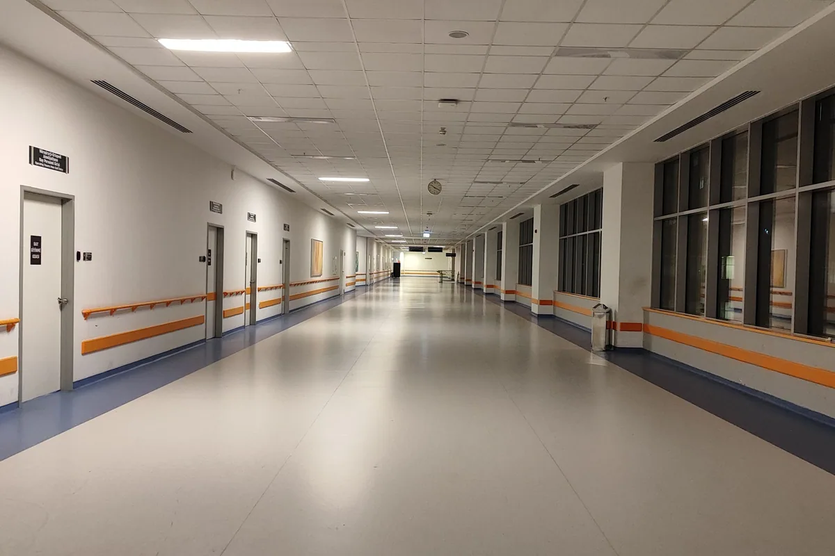 Moderne ziekenhuisgang